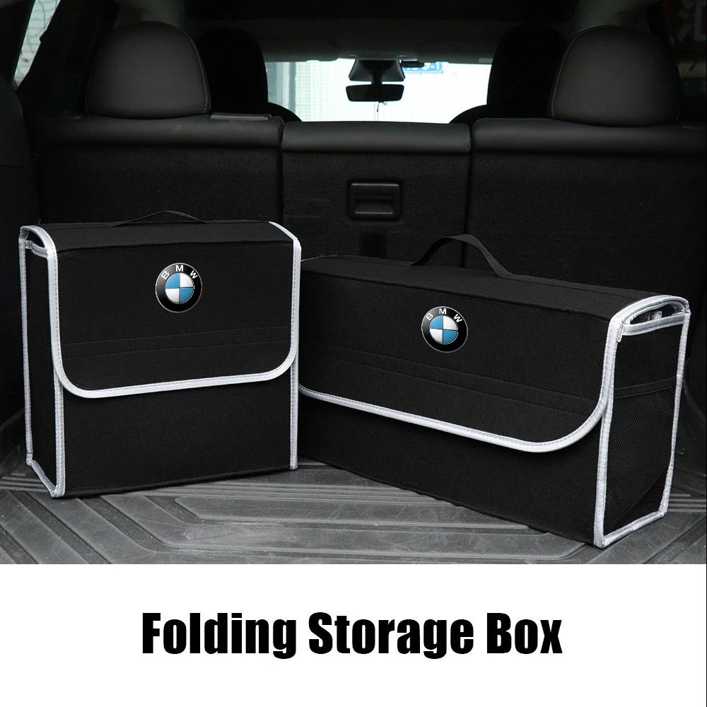 1Pcs Car Soft Felt Storage Bag Organizer Cars Foldable Trunk Car Goods For BMW E36 E46 E53 E90 E60 E61 E93 E87 X3 X5 F30 F20