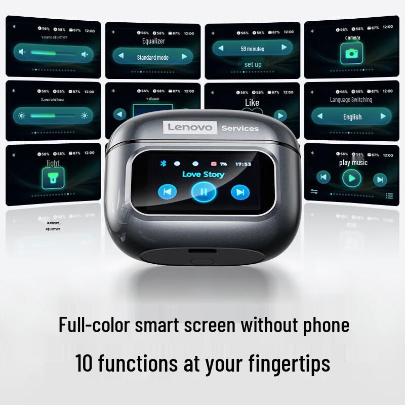 Lenovo RS107 Smart Touch Open-Ear Clip Bluetooth Earbuds