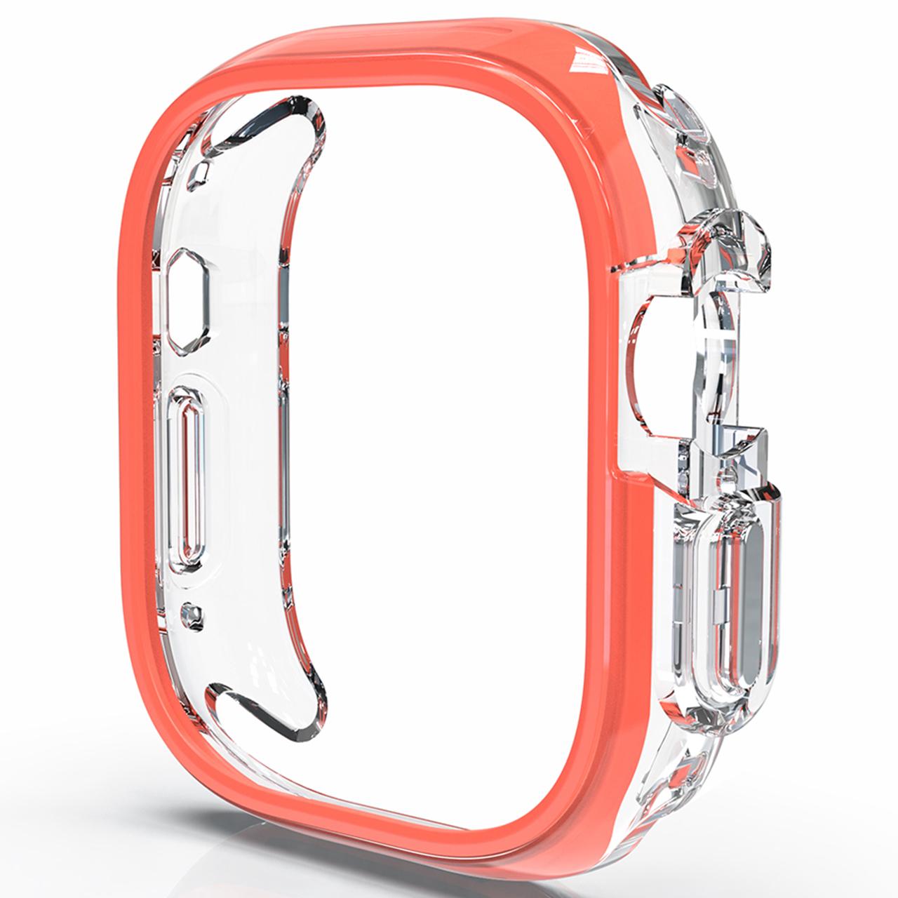 

For Apple Watch Ultra 3/Ultra 2/Ultra 49mm Hollow-Out PC+TPU Protection Cover Watch Frame Case B