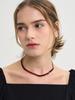 Sorry, Too Much Love Red Square Jewel Necklace_Red