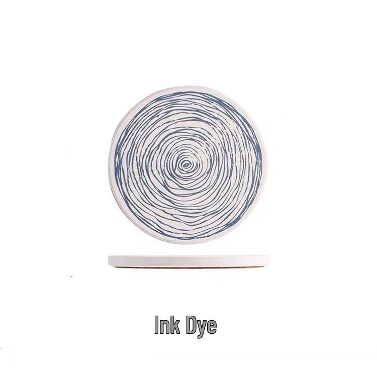 In-stock Ins Style Natural Diatomaceous Earth Quick-Dry Anti-Slip Coaster and Heat-Resistant Pad
