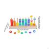 42 Pieces Bead Sorting Game HandEye Coordination Color Shape Matching Toy Wood Wooden Stacking