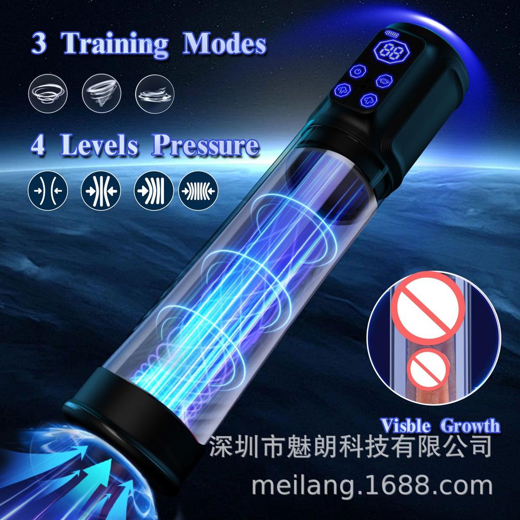 Male Penis Trainer Water Therapy Cup Masturbation Cup Stretching Enlargement Vacuum Exercise Device Soft Silicone Male Enhancement Training Aid