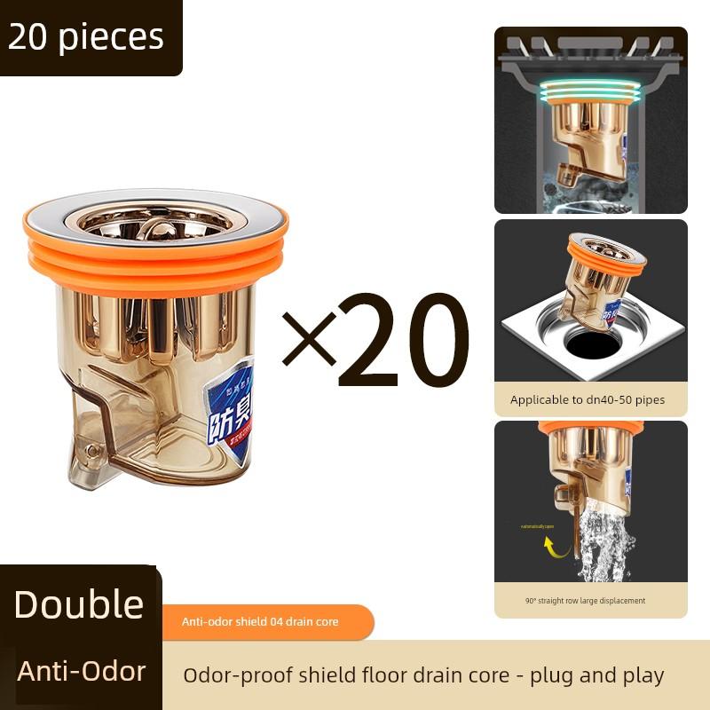 Floor Drain Deodorizer Bathroom Sewer Pipe Filter Net Universal Anti-Odor Cover Sealing Core Gadget