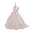High-End Flower Girl Wedding Dress with Train - Puffy Skirt Princess Dress for Middle & Big Children.