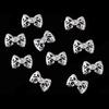 10 Stücke Nail art Aufkleber 3D Bowknot Muster Stilvolle Legierung Strass Nagel Aufkleber für Dating