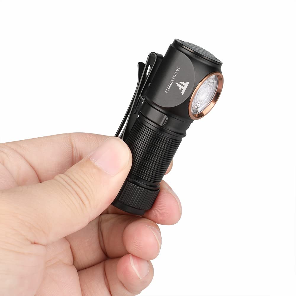 TrustFire MT15 Rechargeable and LED Bright 1000 5 Lighting Adjustable IPX8 USB SOS Ideal for Night Disaster and Headlight, Flashlight, Headlamp,