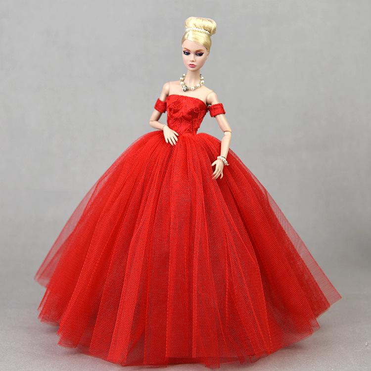 30CM Ankleidepuppe - Supermodel FR2 Stil mit bauschigem Feenprinzessin Hochzeitskleid