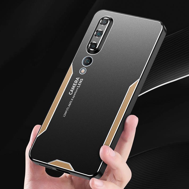 For Xiaomi Mi 10 Shockproof Case Aluminum Alloy Protective Back Shell with Camera Lens Cover