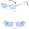 Personalized Fashion Metal Square Sunglasses Elegant Versatile Sunglasses Vacation Trendy Women's Sunglasses