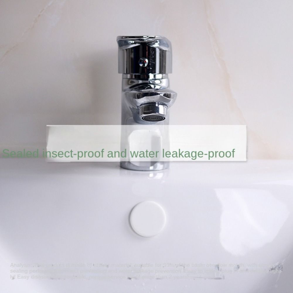 5ks pryžové vložky umyvadla Náhradní víčko vložka Kryt otvoru umyvadla Příslušenství do koupelny