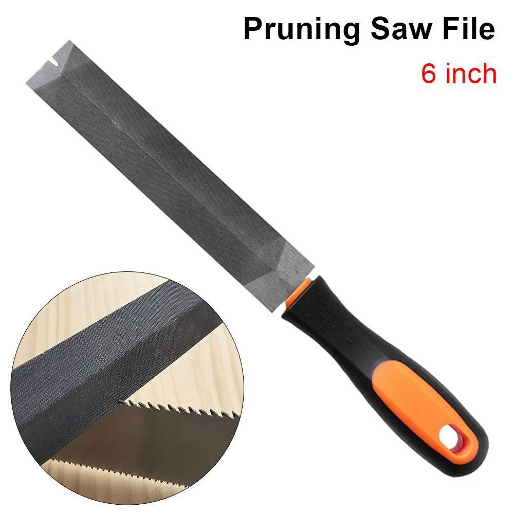 1Pcs Rhombic Pruning Saw File Triangle Woodworking Hand Tool New Wood Rasp for Sharpening Saw