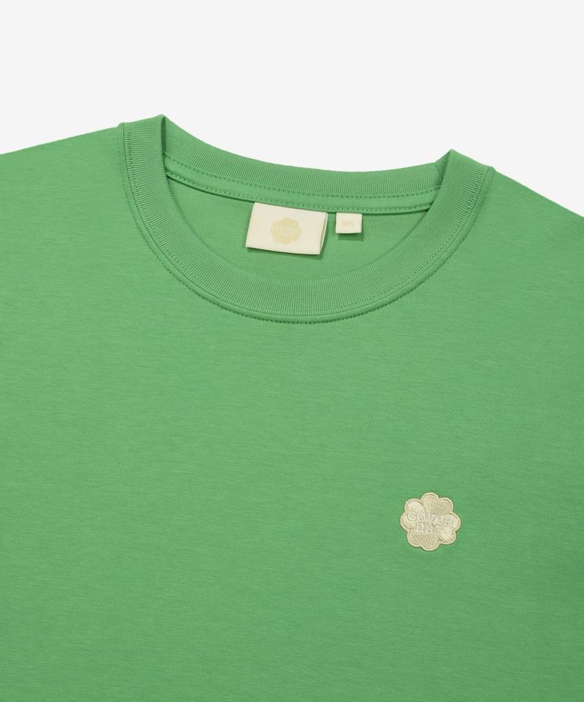 COVERNAT WOMAN Cool Cotton Small Clover Heart T-Shirt Green