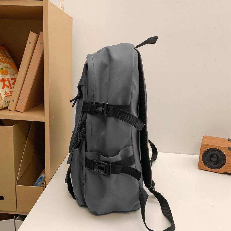 Damen Rucksack im Campus-Stil, einfarbig, für Männer, große Kapazität, Schultasche für Schüler