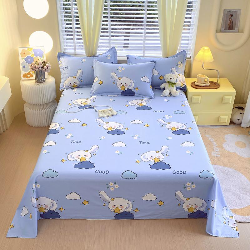 100% Baumwolle Bettlaken Pflanzen Blumen Gedruckt Einzel Doppel Top King Laken Reine Baumwolle Einzelgröße Kinder Bettwäsche (Kein Kissenbezug)