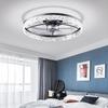 Round DC Variable Ceiling Fan Light for Simple Bedrooms