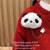 Cute Red Panda Plush Brooch - Backpack Pin Badge for Students & Couples - Birthday Gift Accessory for Women