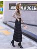 Winter Dress Newest Windproof Warm Zippered Down Cotton Full-Length Skirt Fashion Long Skirt Plus Size Winter Dress