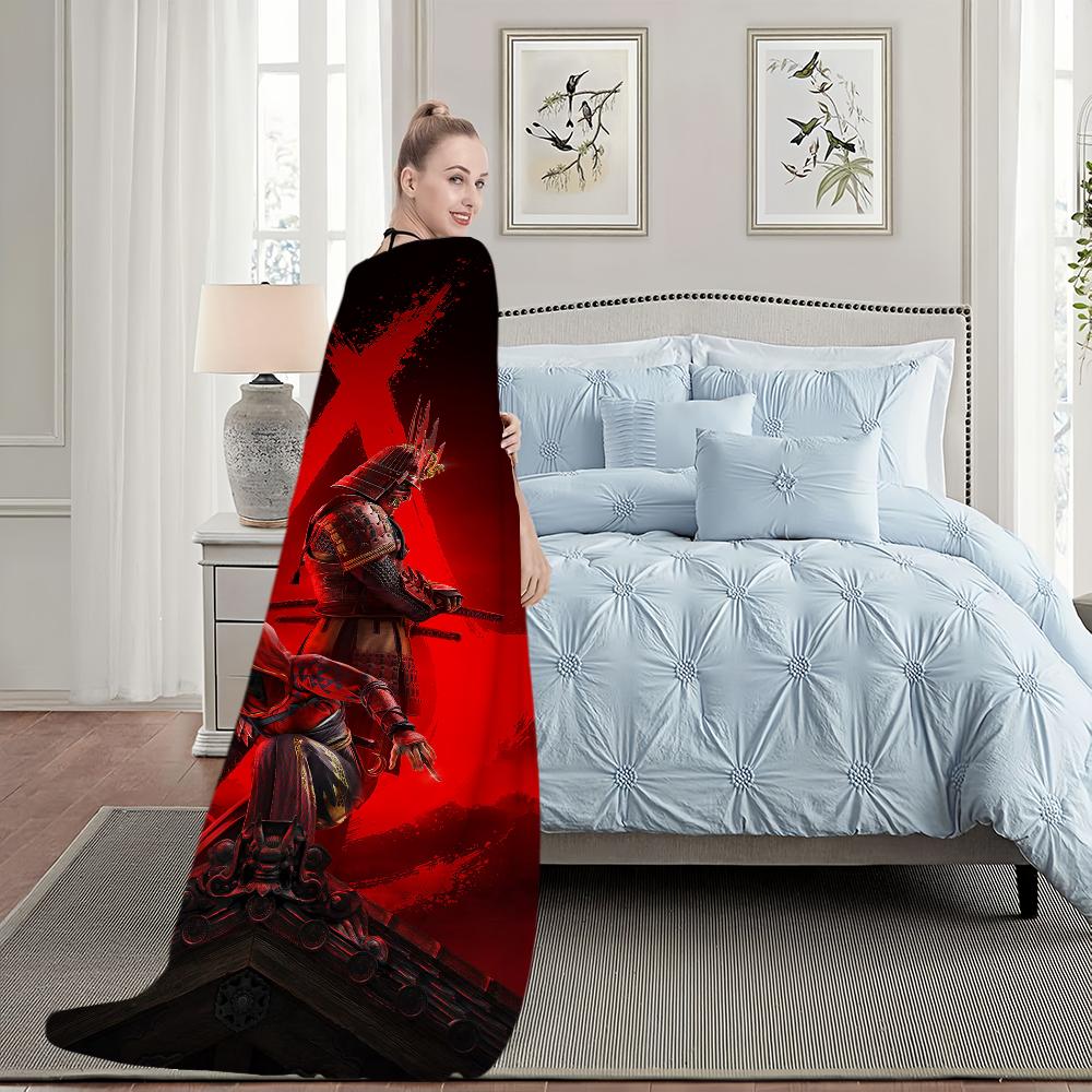 Game A-Assassins Creed S-Shadows Blanket Plush Nap Sofa Rug for Living Room Warm Office Bedroom Birthday Home Travel Kid Gifts