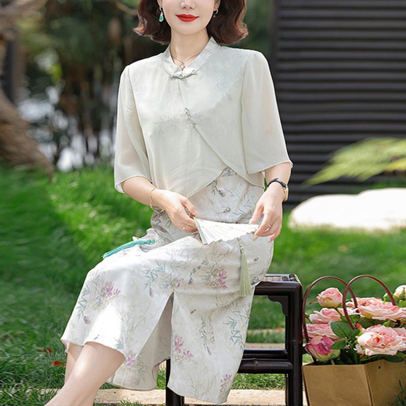 Elegant New Chinese Style Summer Dress