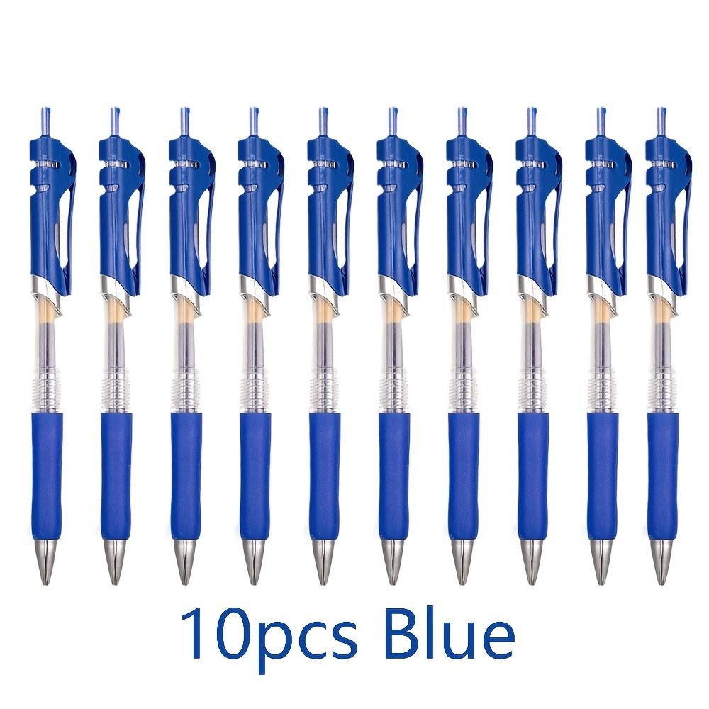 10pcs Retractable Gel Pens, Black Red Ink 0.5mm, Smooth Writing, Ball Point Pens, Office Supplies And Stationery Back To School