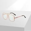 Trending Blue Light Blocking Gaming Glasses Matte Black Anti Ray Eyewear for Men Women Transparent Fashion