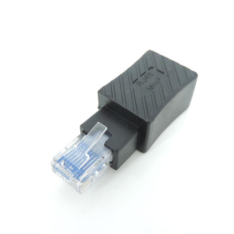 

1 шт./2 шт./5 шт. RJ45 чоловічий-RJ45 жіночий Cat5/6 Ethernet LAN адаптер-роз єм з кутовим роз ємом для комп ютера, ноутбука 1pcs