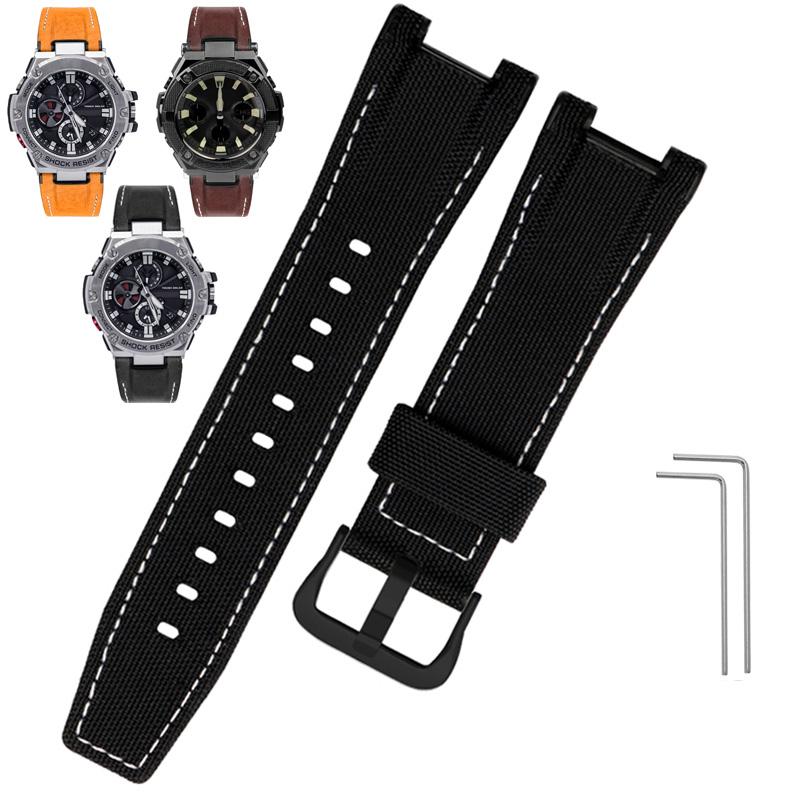 

Полотно Шкіряний Ремінець для Годинника Для Casio GST-B100 S130 W300GL 400G W330 GST-W120L s120 W130L S100 Серії Чоловічий Модифікований Ремінець 26мм 26mm