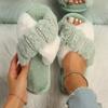 Fashion 2025 New Slippers Female Fluffy Band Slipper Autumn Winter Outdoor Fashion Sexy Light Flip Flops Soft Plush Flat Shoes