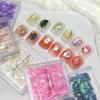 Irregular Nail Art Decals Fake Nails Decorations Glitter Shell Decal DIY Manicure Ornaments Ongles Nail Charms Decor