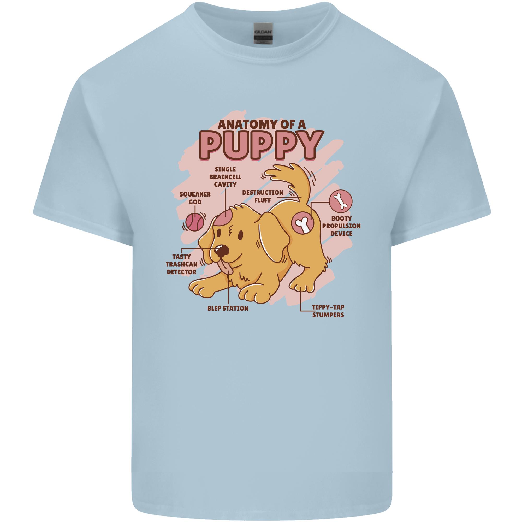 Anatomy of a Puppy Dog Unisexs Light Cotton TShirt S