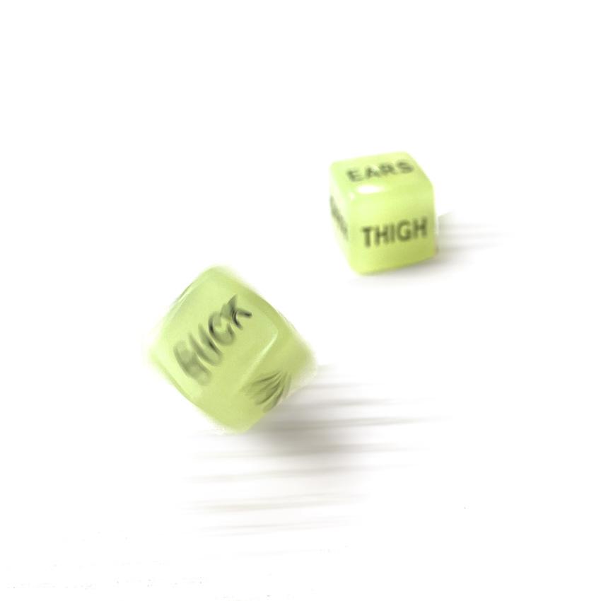 Luminous Erotic Dice Set - Cross-Border Sensual Game with Embossed Effects