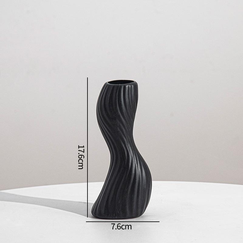 Creative Flower Vase Nordic Art Vases Desktop Decorative Vases Flower Arrangement Vases Imitation Ceramic Home Decor