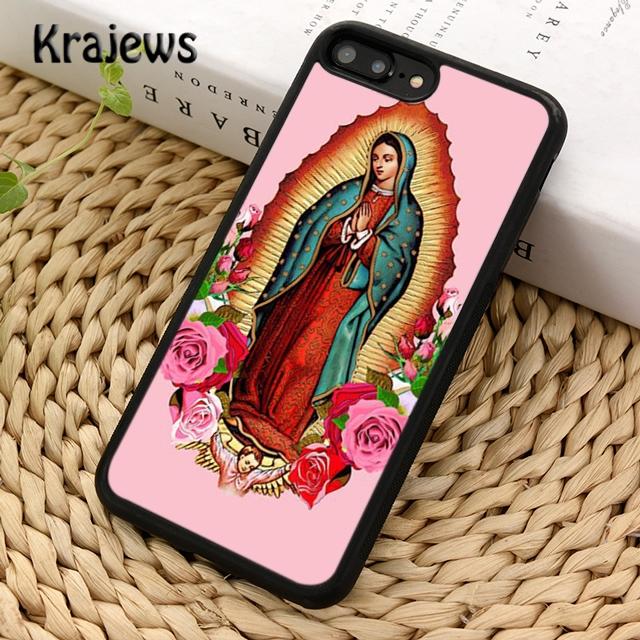 Krajews Virgin Maria Phone Case Cover For iPhone 17 Air 16 15 14 plus 12 13 pro max coque Shell Fundas