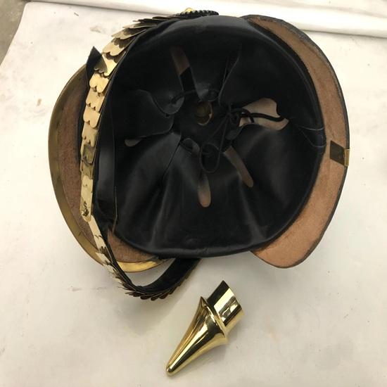 Deutscher Preußischer Pickelhaube Helm, Kaiserlicher Offiziershelm Tragbar für Erwachsene Geschenk