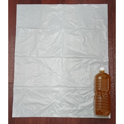 Nippon Giken Kogyo Stretch Garbage Bags, Translucent, Milky White, 45L, Pack of 50