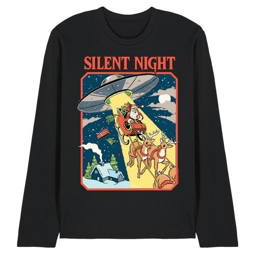 Steven Rhodes Unisex Adult Silent Night Long-Sleeved T-Shirt