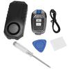 ABQD!113Db Super Loud Wireless Motorcycle Bicycle Alarm Security Anti-Theft Alarm With Remote Control Waterproof Black