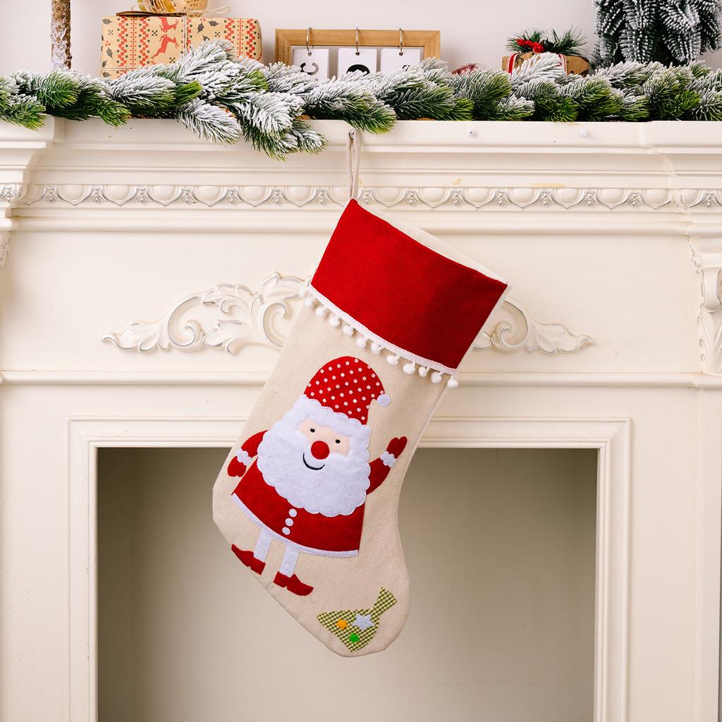 Adorable Stocking Christmas Featuring Santa Snowman Bear And Tree Designs For Kids Adults And
