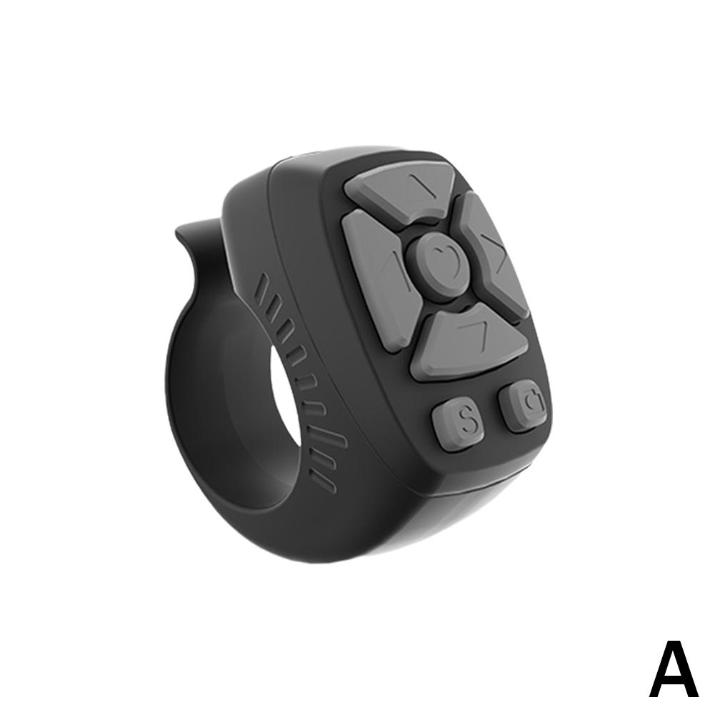 Fingertip Wireless Bluetooth Remote Control 7 Keys Video Scrolling Remote Control Page Turner Bluetooth Scroller чёрный