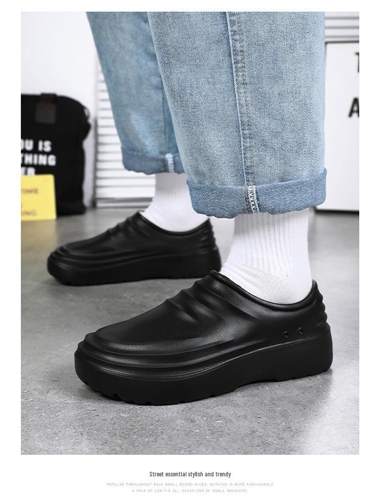 Fleece-Lined Non-Slip Chef Shoes: Warm, Oil-Proof, Soft Sole, Large Sizes, Ideal for Men & Women in Hospitality Professions.