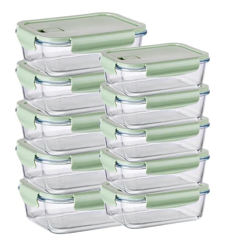 Ru Han High Borosilicate Glass Lunch Box Bowl Set