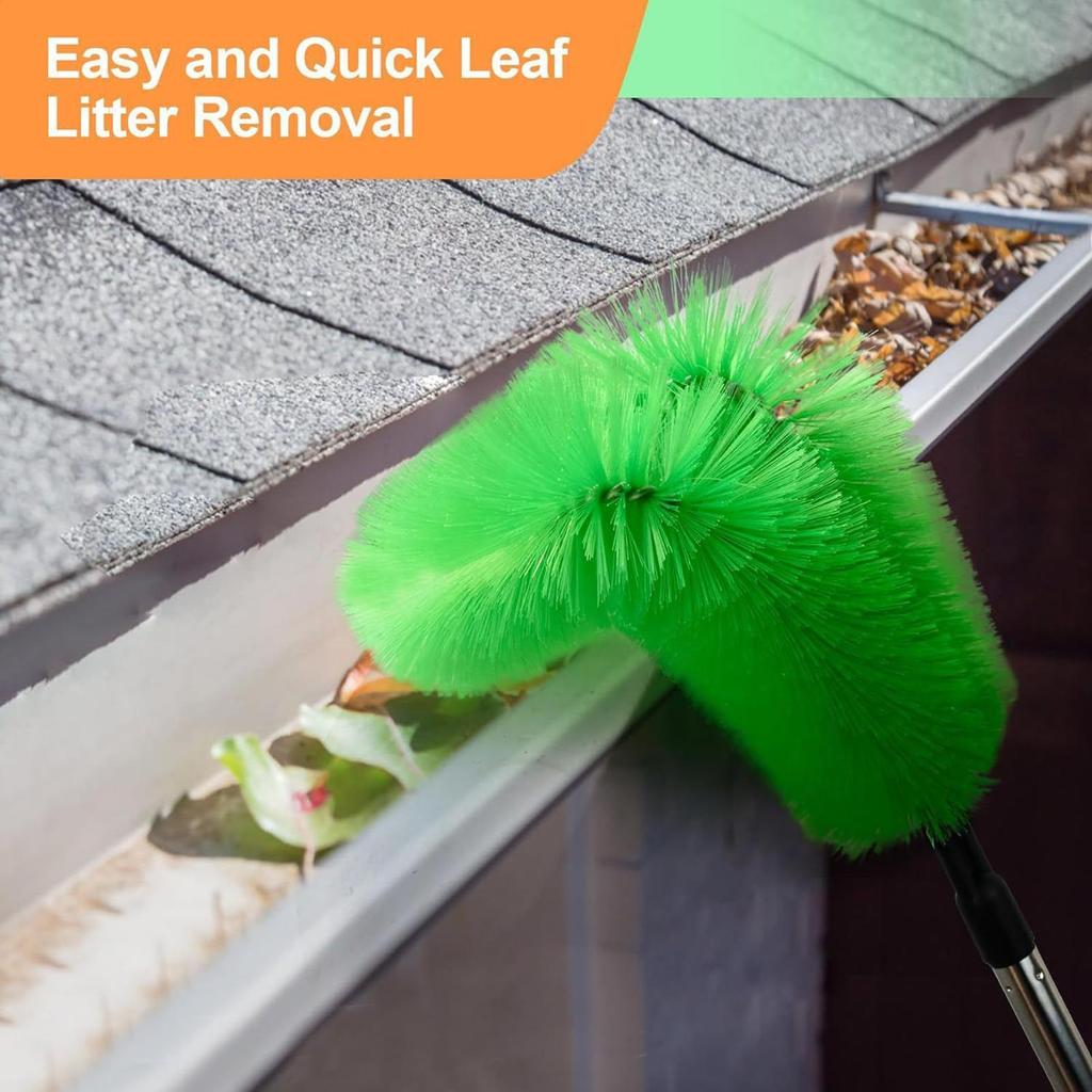 Gutter Cleaner Tool Out-of-Reach Areas Handheld Telescopic Gutter Cleaner Tool From Ground For Branches Debris Sand Garden