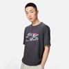 Li Ning Sports Fashion Series Cartoon Logo Print Round Neck Casual Short Sleeve T-Shirt Unisex Tops Earth-Gray AHSSC65-1