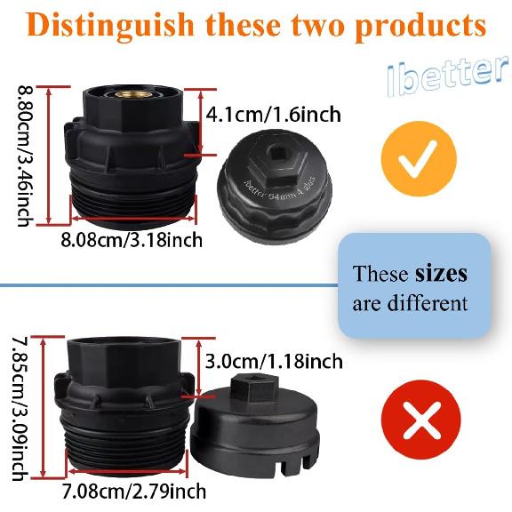 Heavy Duty Oil Filter Wrench For Toyota,Lexus,RAV4,Camry,Tundra,Highlander,Sienna,Cruiser,Venza-Filter Cap Removal Socket Tool For 2.5-5.7L Engines