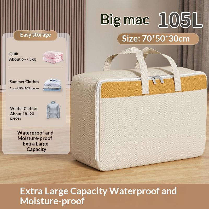 Large Capacity Non-Woven Fabric Storage Bag Thickened Dustproof Moisture Proof For Moving Clothes Organization Home Closet