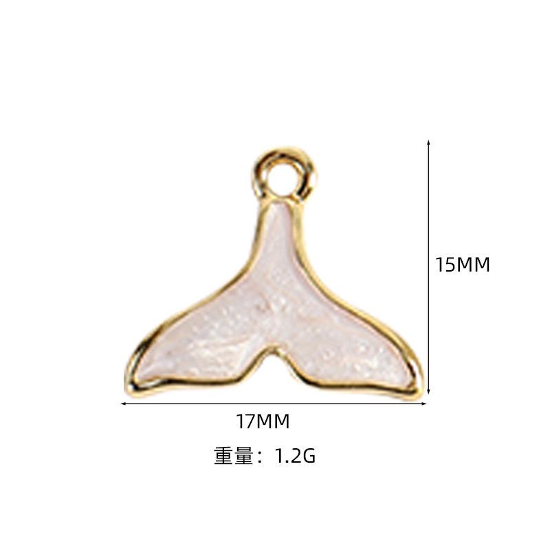 Alloy Pendant Accessories Starfish Sea Shell Gold Necklace Platinum Plated Cartoon Printing Electroplated Handmade Red Wine Rings