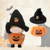 Doll Halloween Clothes Set, 3 Sets Halloween Outfits for 17cm Dolls Halloween Pumpkin Outfits with Witch Hat Ghost Hoodie Vampire Cloak Holiday
