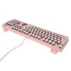 Mechanical Keyboard 104 Keys Real Mechanical Shaft Blue Switch 2 Colors Injection Wired Multi Mode Keyboard Gaming