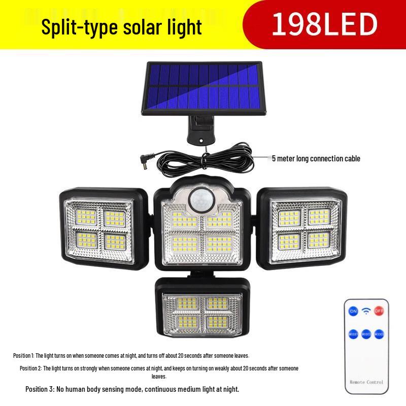 UOSU Solar Motion Sensor Outdoor Wall Light